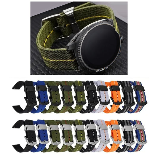 Suunto Race, Vertical & 9 Peak Two-Piece NATO-Style Nylon Band BandsCo Straps