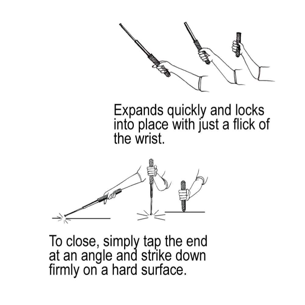 21" Expandable Steel Baton DailySale