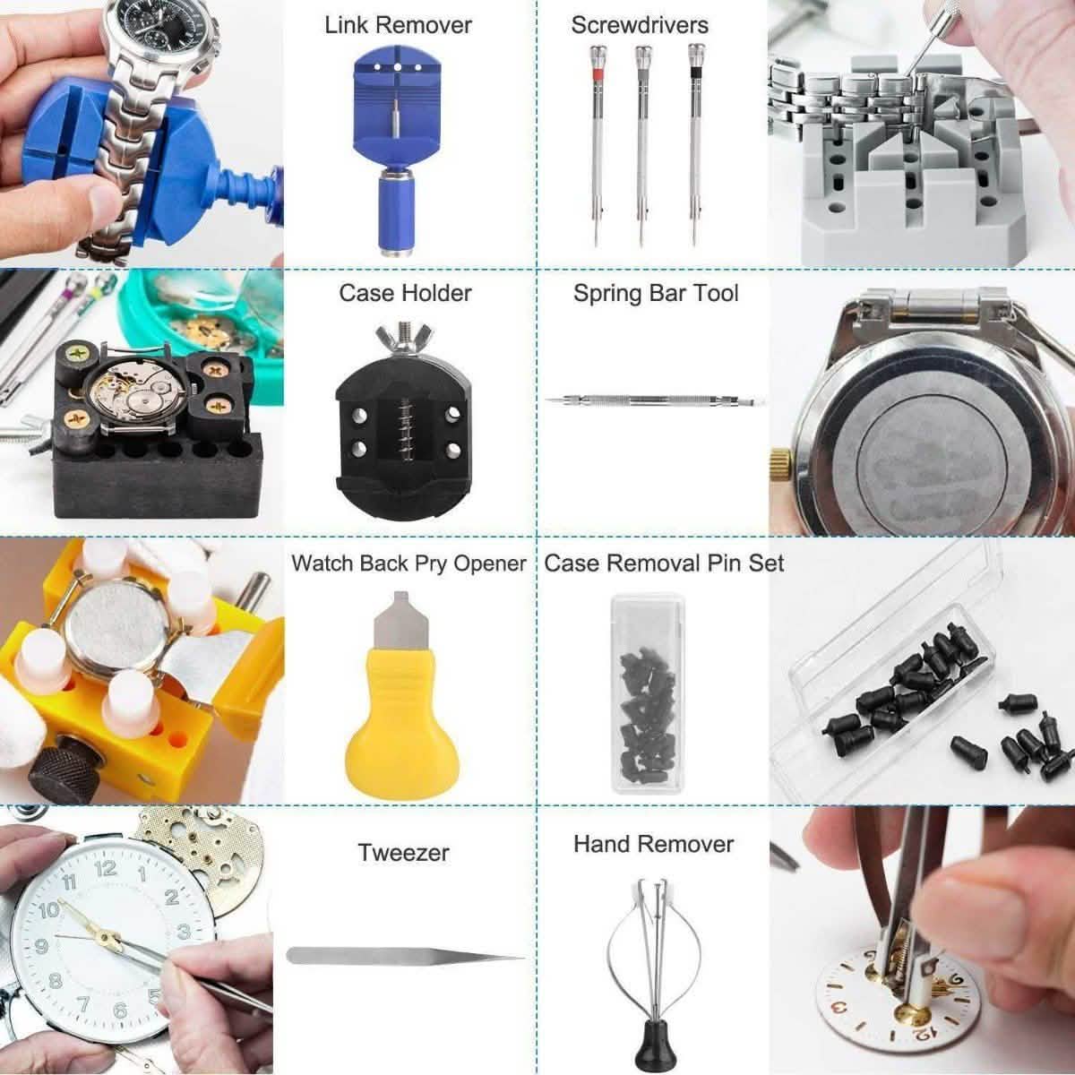 21-Piece: Watch Repair Tool Kit Hand DailySale