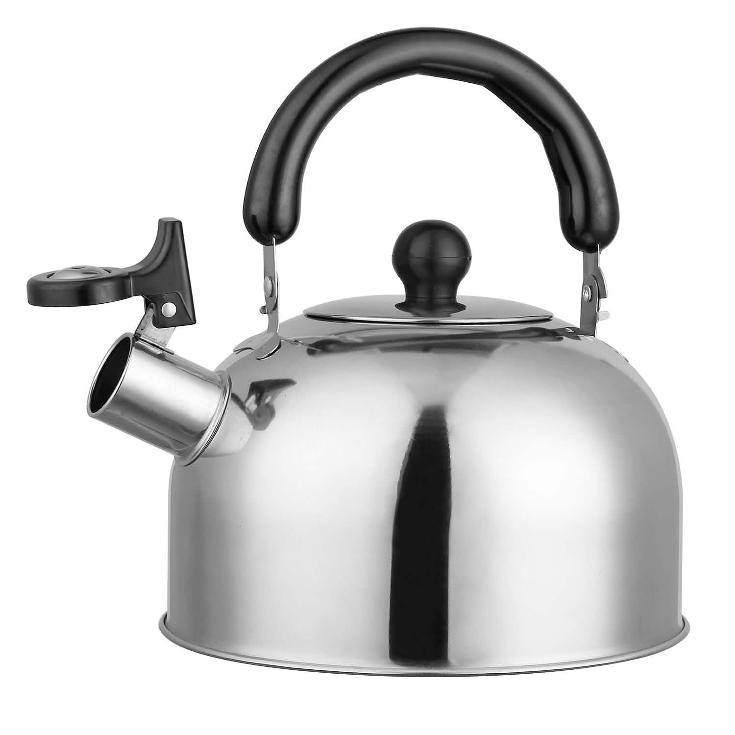 2.1 Quarts Stainless Steel Whistling Tea Kettle Stovetop Induction Gas Teapot DailySale