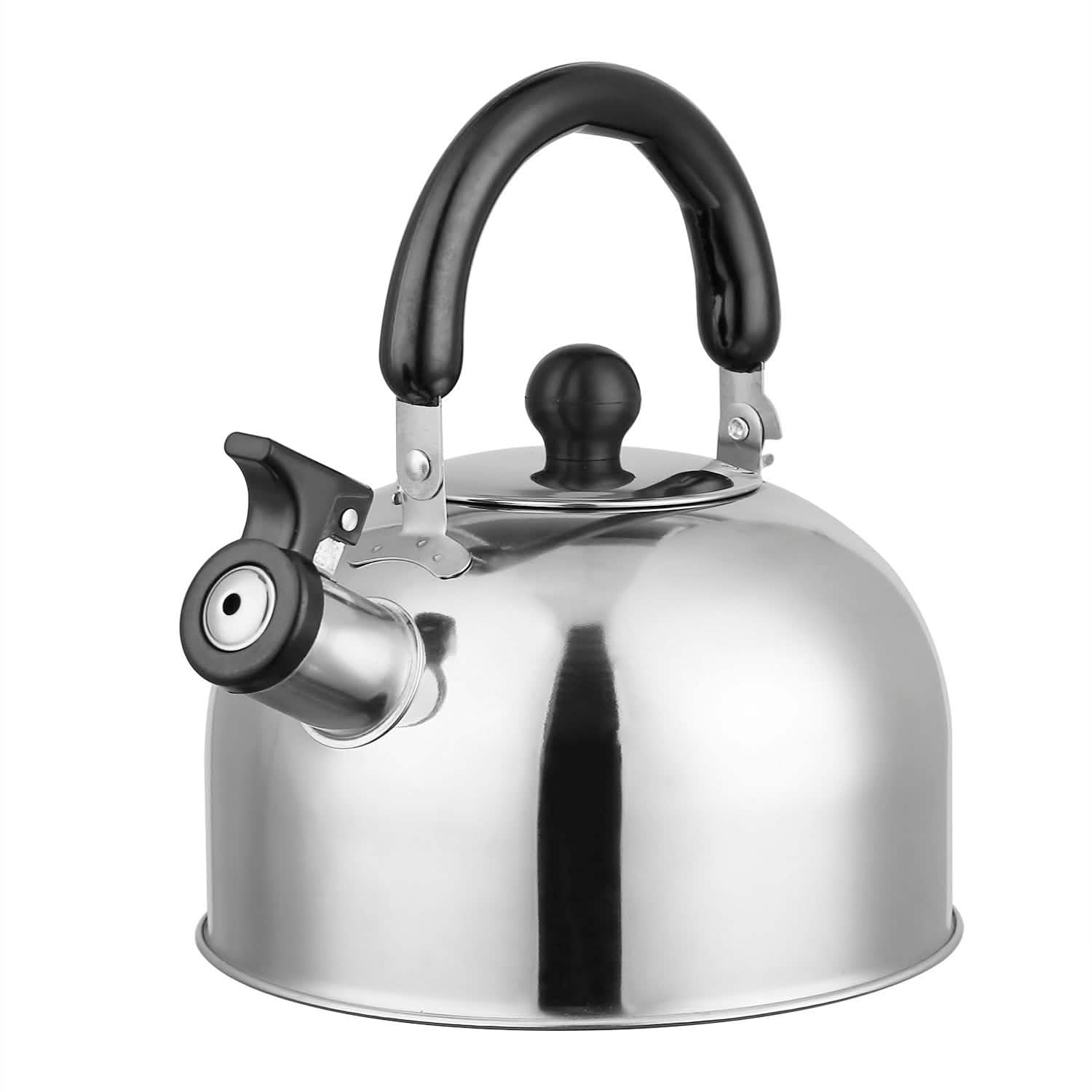2.1 Quarts Stainless Steel Whistling Tea Kettle Stovetop Induction Gas Teapot DailySale