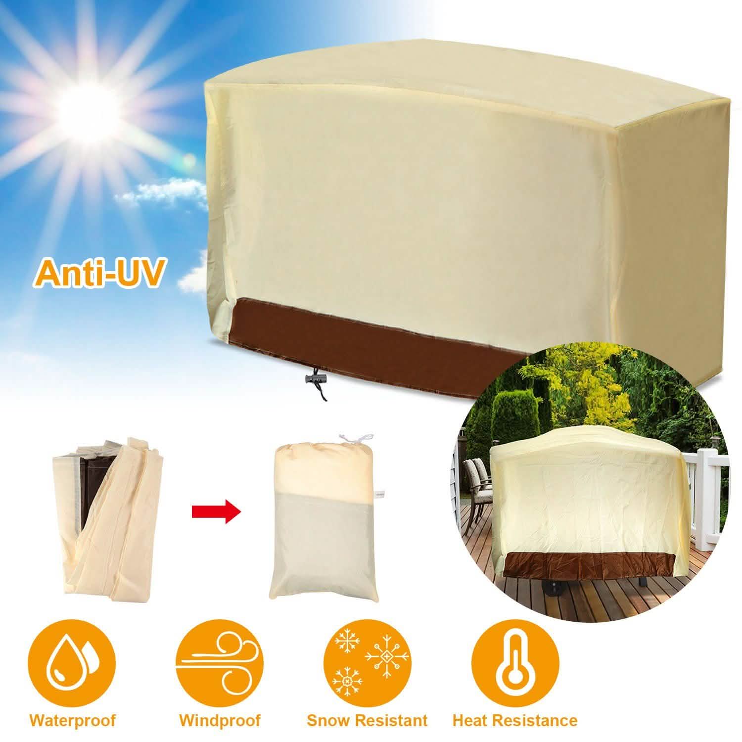 210D Waterproof Outdoor BBQ Grill Cover DailySale