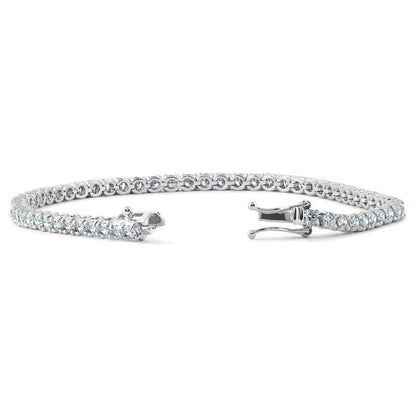 2.14 CT Natural Diamond Tennis Bracelet G SI 14K White Gold 7.5 inch B5882-2I DailySale