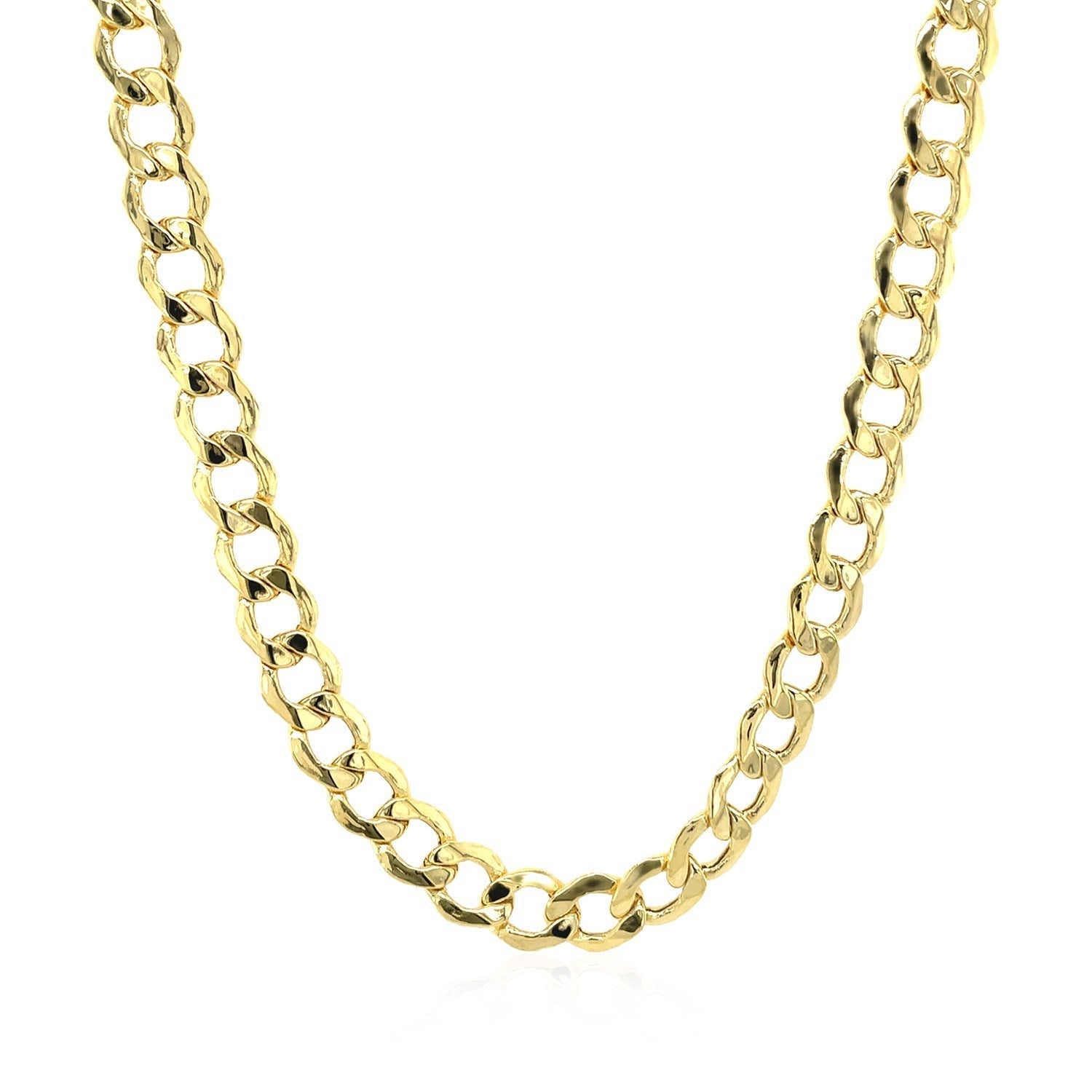 5.3mm 14k Yellow Gold Curb Chain Bids.com