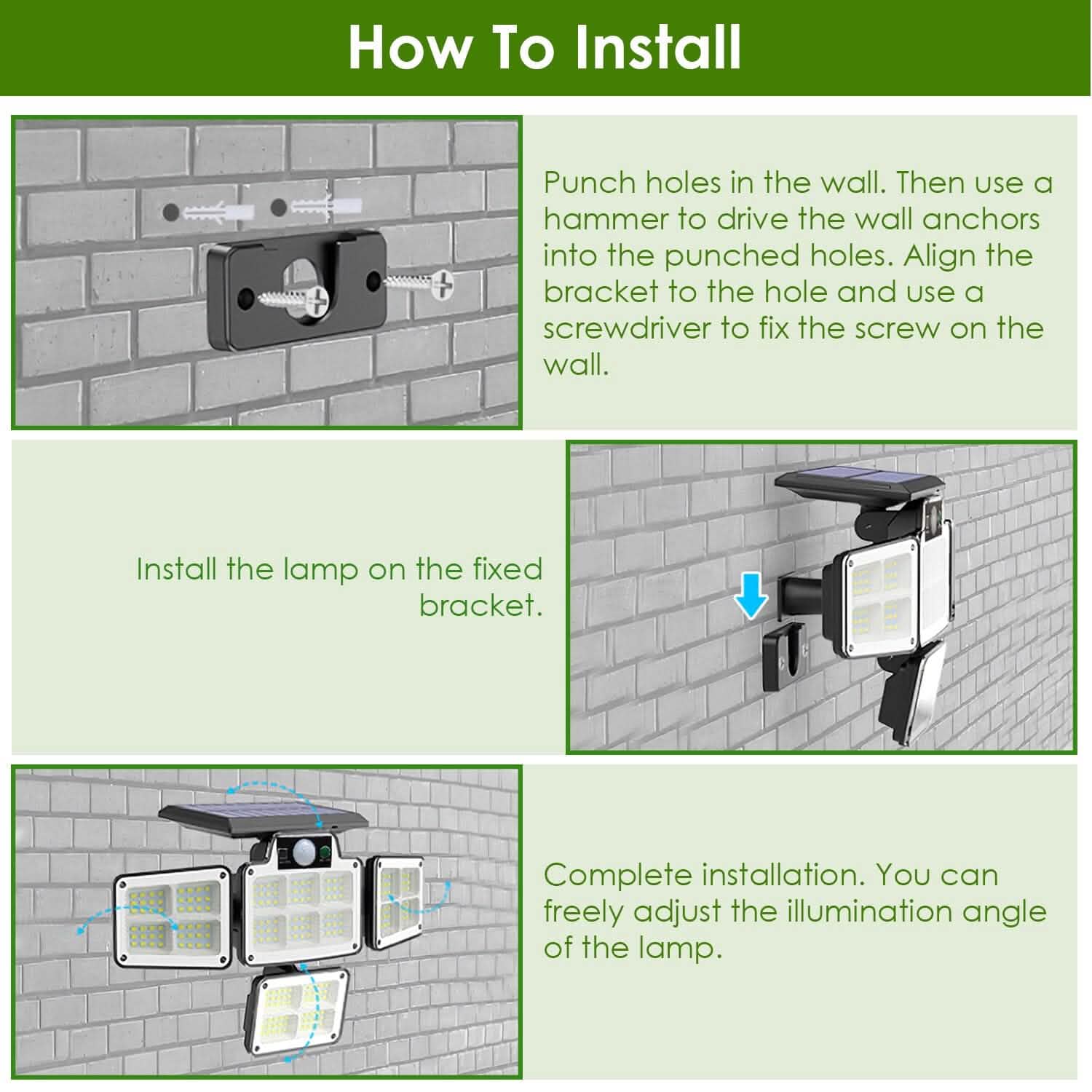 216 LEDs  Solar Outdoor Light Motion Sensor Security Wireless Lamp DailySale