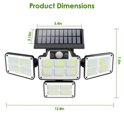 216 LEDs  Solar Outdoor Light Motion Sensor Security Wireless Lamp DailySale