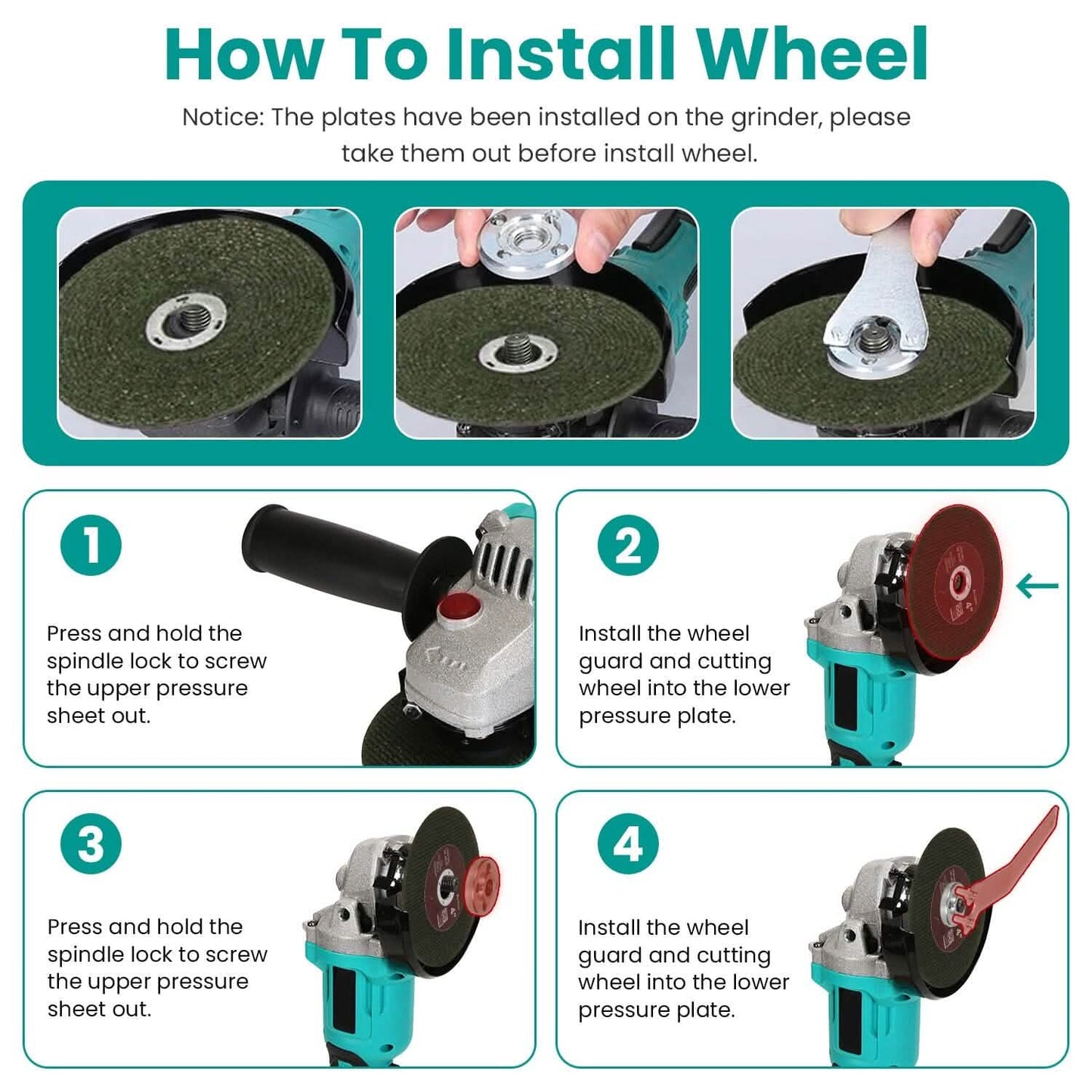 21V Cordless Angle Grinder Kit with Brushless Motor DailySale
