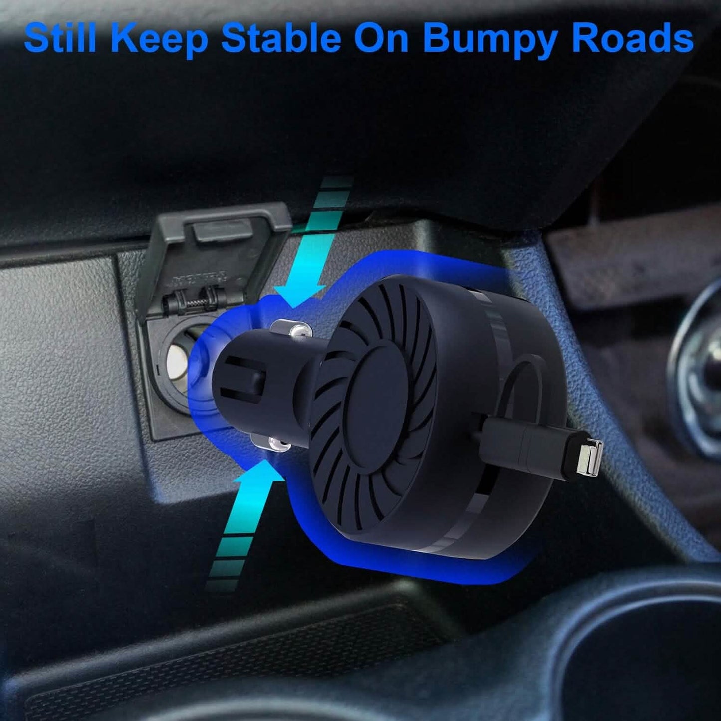 21W 3-in-1 Retractable Car Phone Charger DailySale