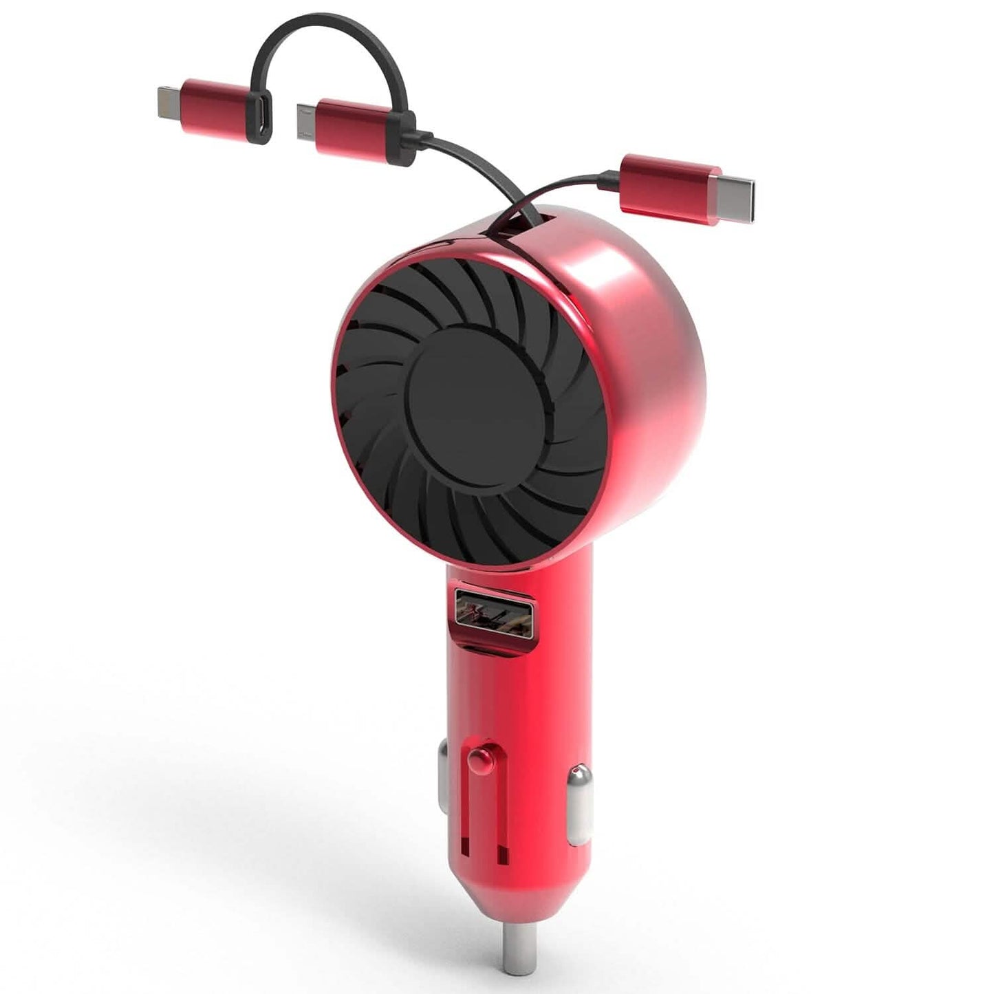 21W 3-in-1 Retractable Car Phone Charger DailySale