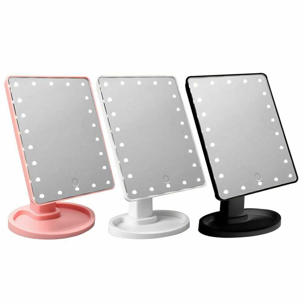 22 LED Touch Screen Desktop Stand Mirror DailySale