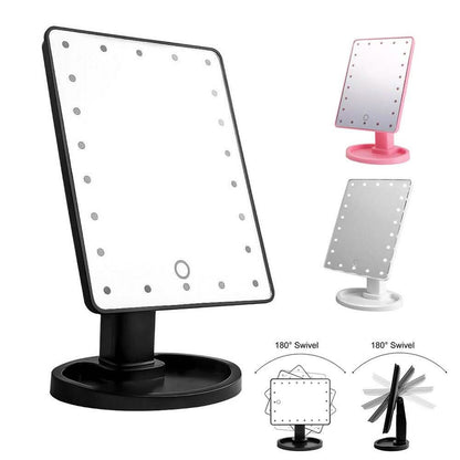 22 LED Touch Screen Desktop Stand Mirror DailySale