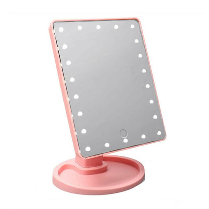22 LED Touch Screen Desktop Stand Mirror DailySale