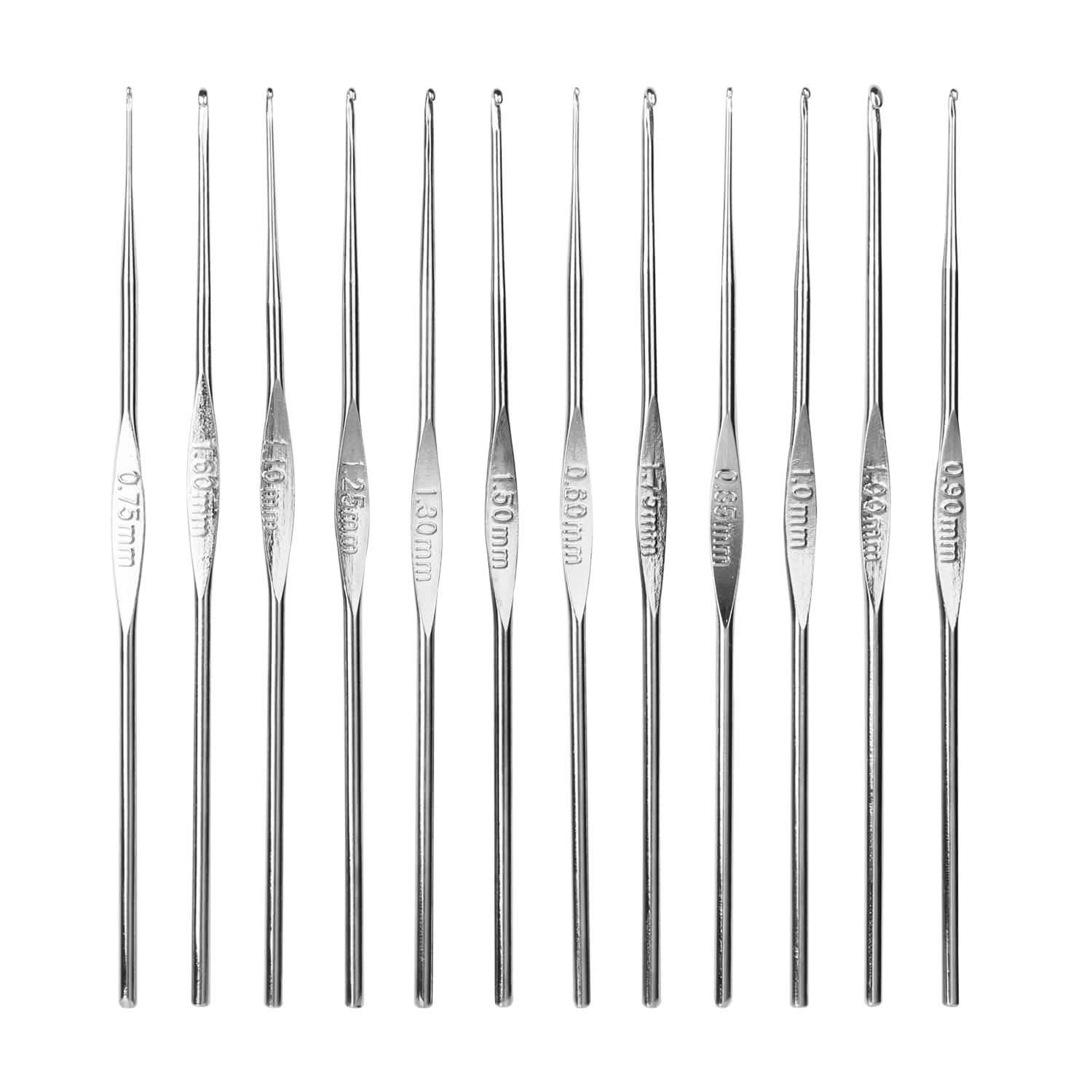 22-Piece: Aluminum Multi-Color Crochet Hook Needles DailySale