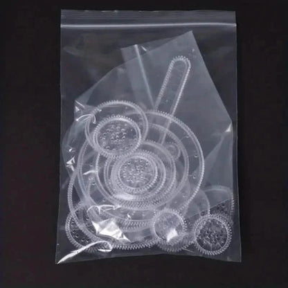 22-Pieces: Transparent Magic Template to Create Stunning Spiral Diagrams DailySale