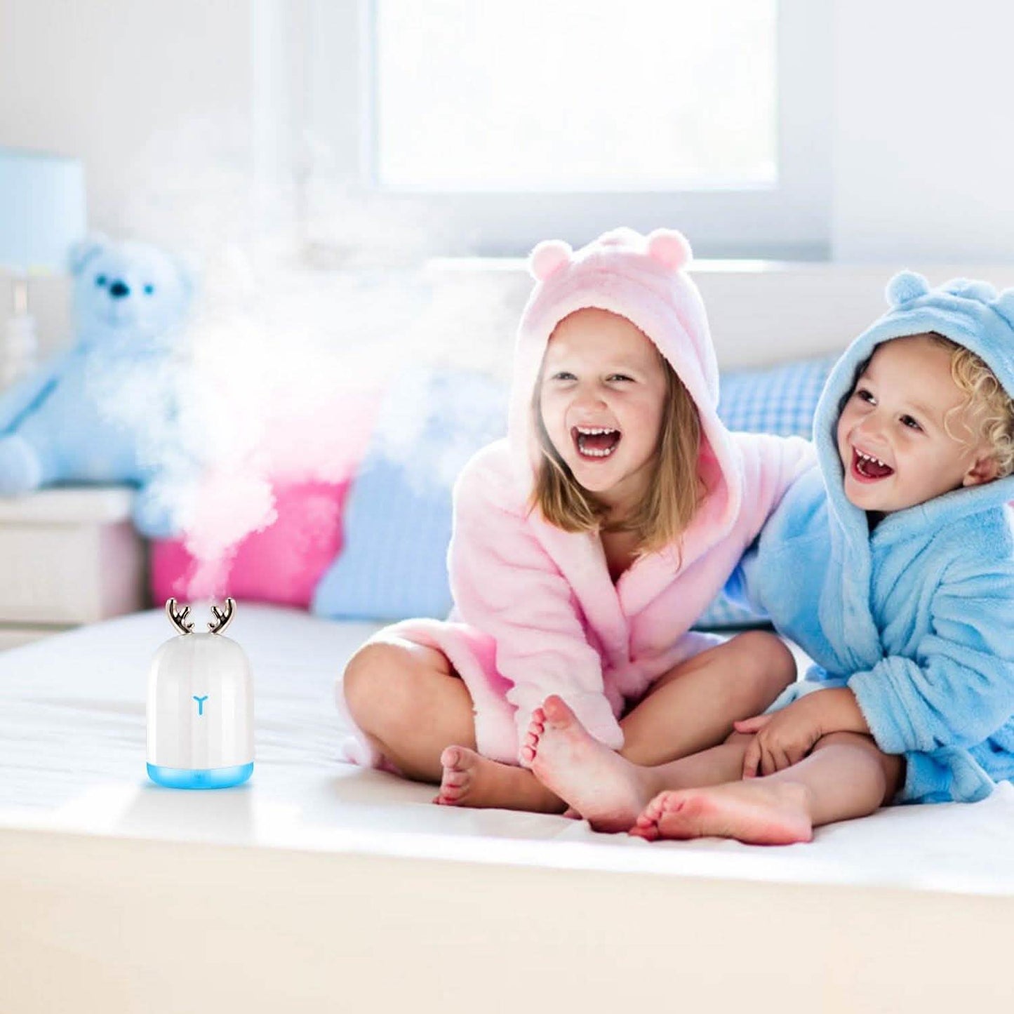 220ml Cool Mist Humidifier Ultrasonic Air Diffuser Atomizer with 7 Color DailySale