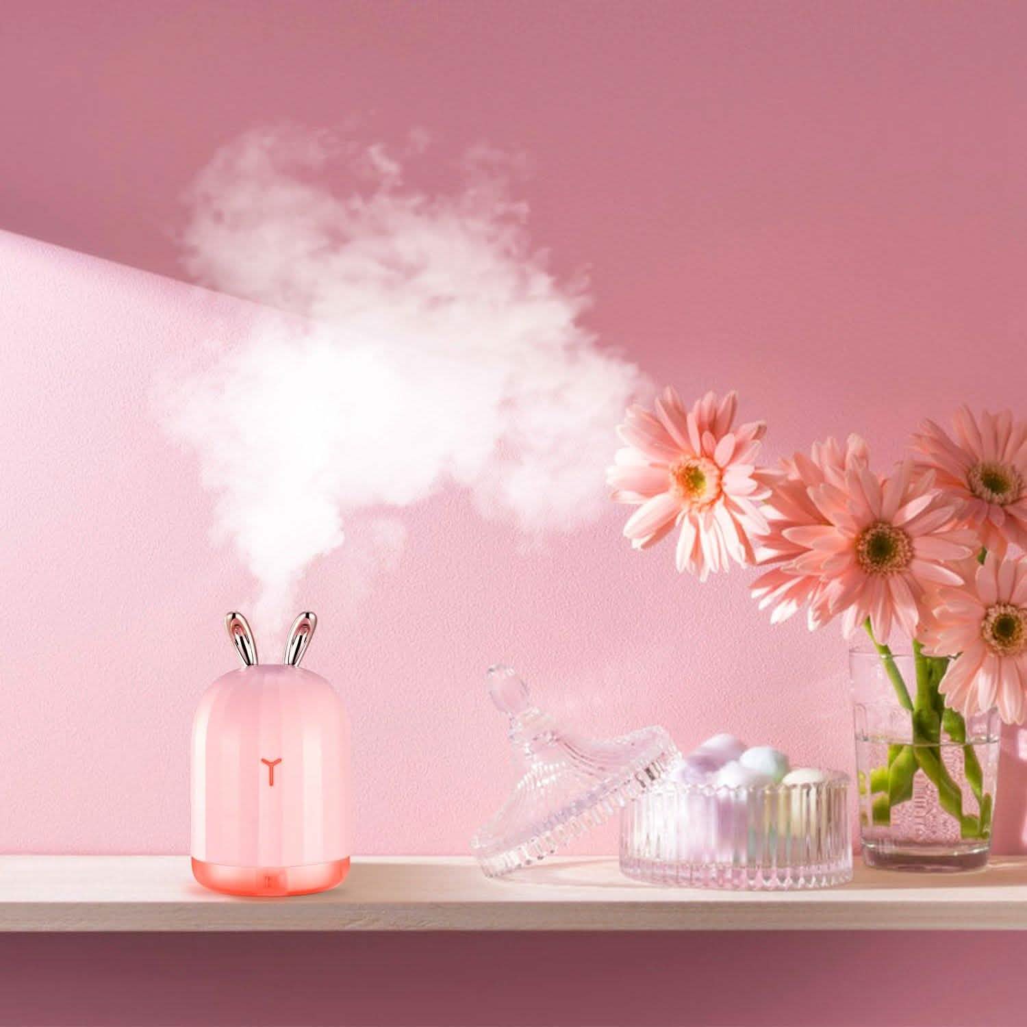 220ml Cool Mist Humidifier Ultrasonic Air Diffuser Atomizer with 7 Color DailySale