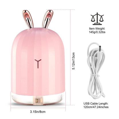 220ml Cool Mist Humidifier Ultrasonic Air Diffuser Atomizer with 7 Color DailySale