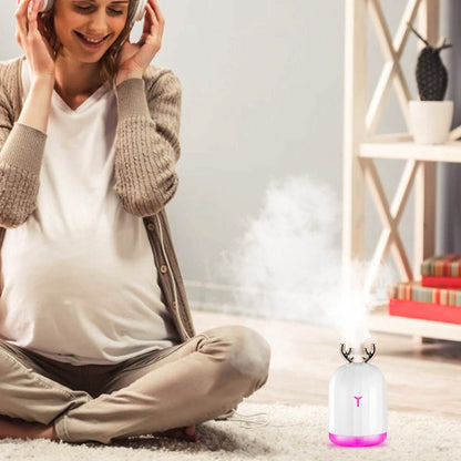 220ml Cool Mist Humidifier Ultrasonic Air Diffuser Atomizer with 7 Color DailySale