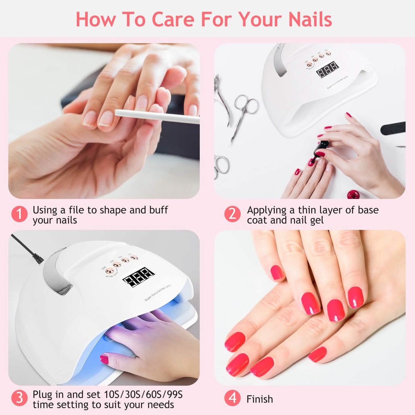 220W UV LED Nail Lamp Gel Polish Dryer DailySale