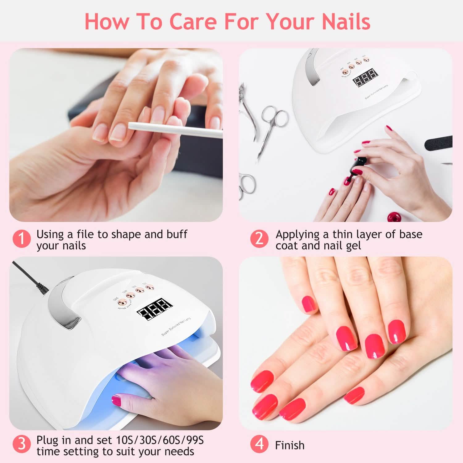 220W UV LED Nail Lamp Gel Polish Dryer DailySale