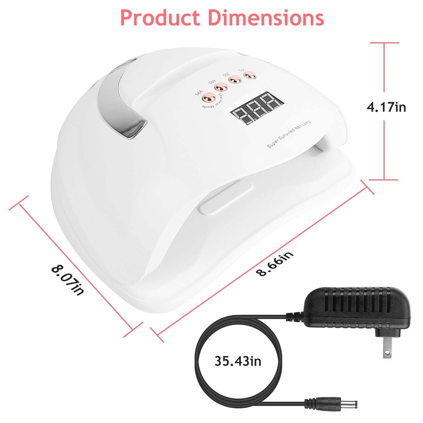 220W UV LED Nail Lamp Gel Polish Dryer DailySale