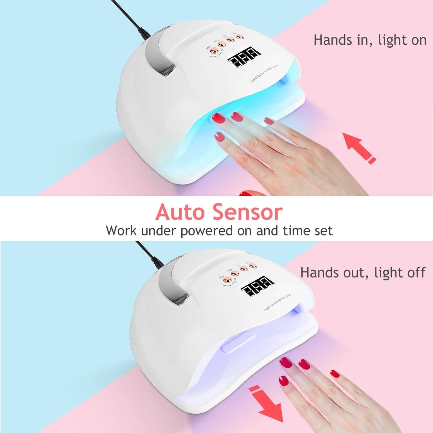 220W UV LED Nail Lamp Gel Polish Dryer DailySale