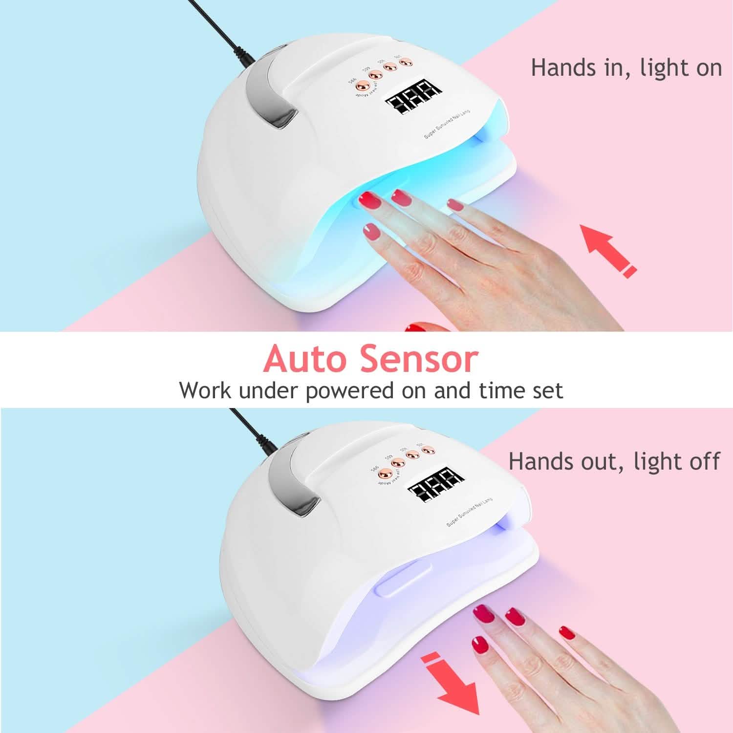 220W UV LED Nail Lamp Gel Polish Dryer DailySale