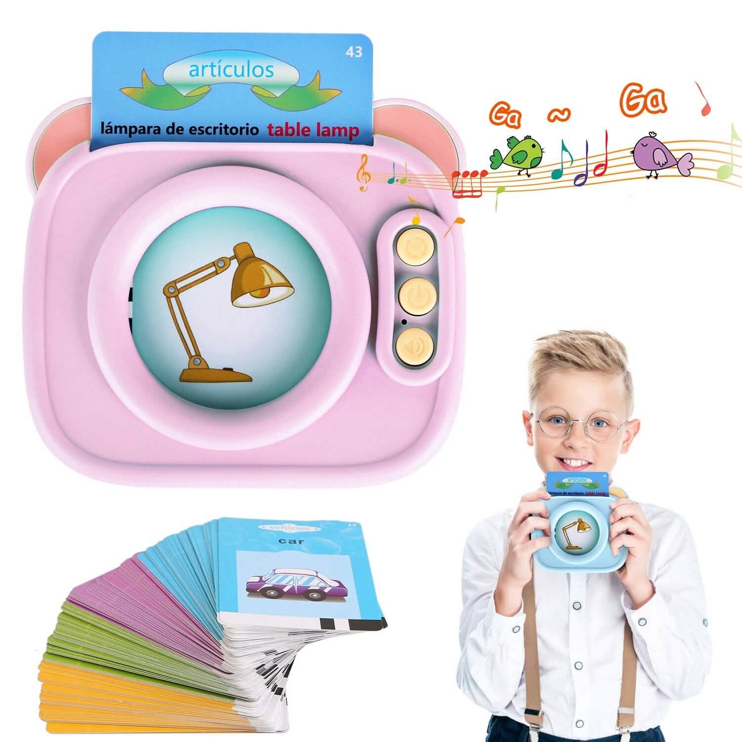 224 Sight Words Spanish and English Bilingual Talking Flash Cards DailySale