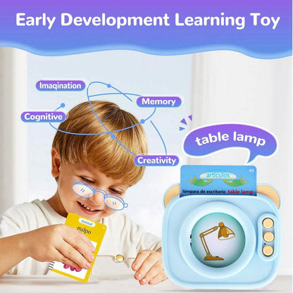 224 Sight Words Spanish and English Bilingual Talking Flash Cards DailySale