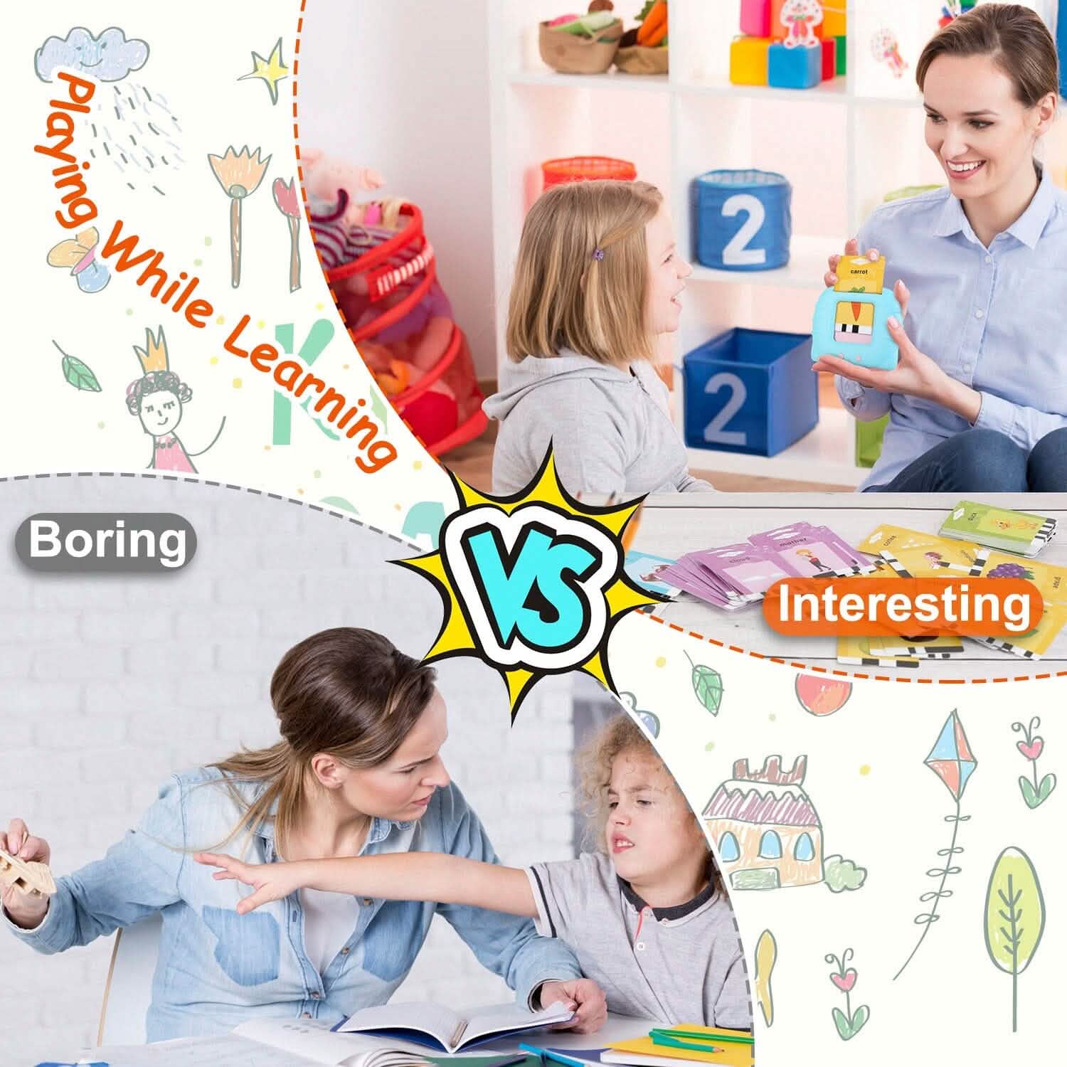 224 Words Kid Flash Talking Cards DailySale