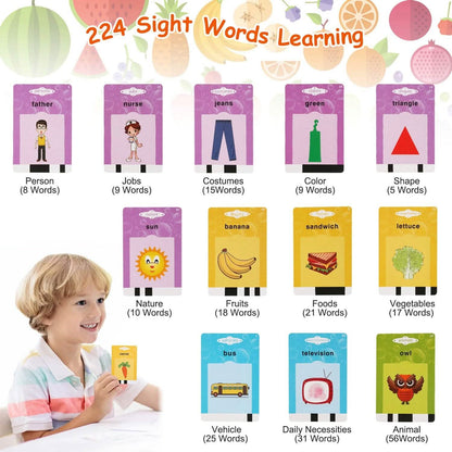 224 Words Kid Flash Talking Cards DailySale