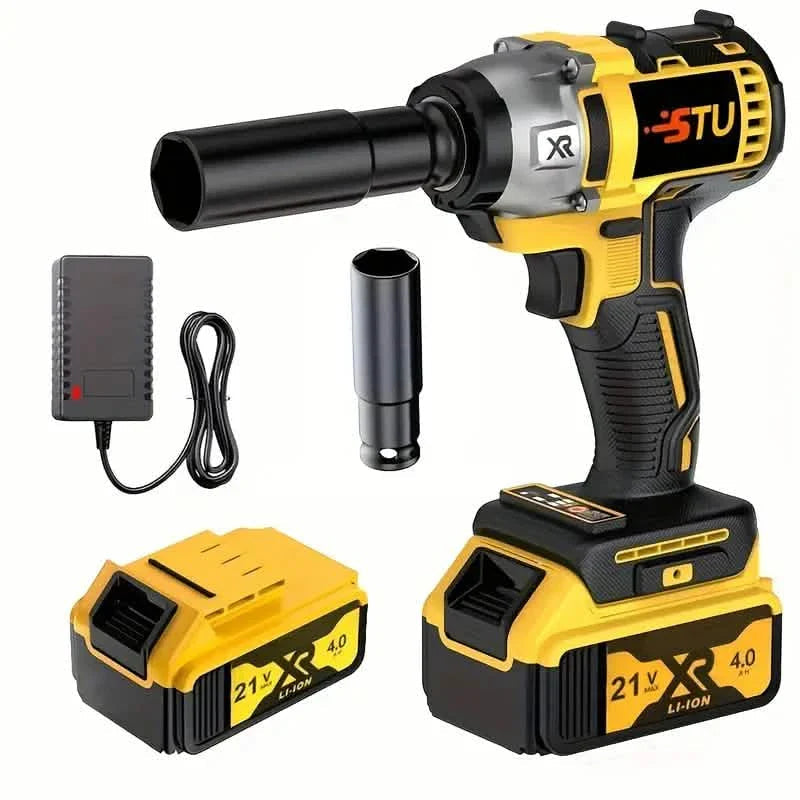 21V Cordless Impact Wrench Kit with 4000mAh Battery & Heavy-Duty Motor DailySale