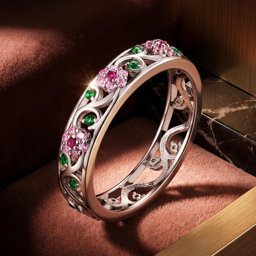 925 Sterling Silver Ring with Pavé Setting CZ - Size 6.0 Bids.com