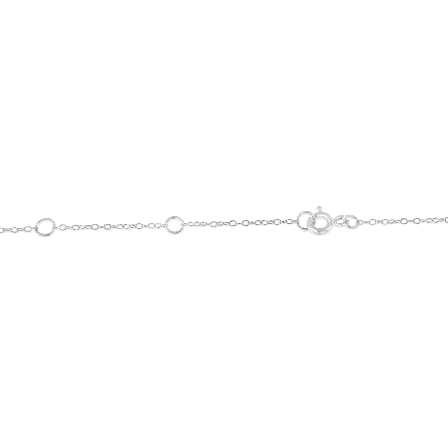 Sterling Silver Treated Blue Color Diamond Station Necklace (1/2 cttw, Blue Color, I2-I3 Clarity) Bids.com