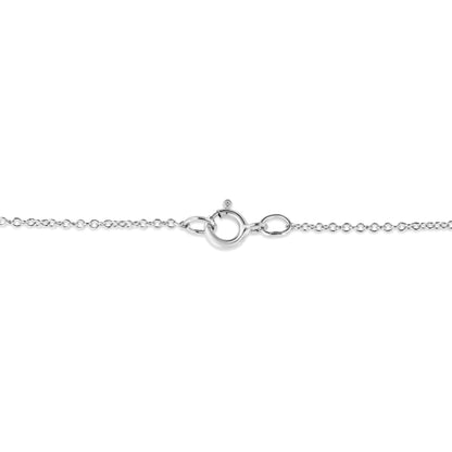 .925 Sterling Silver Prong-Set Diamond Accent Double Heart 18" Pendant Necklace (I-J Color, I1-I2 Clarity) Bids.com