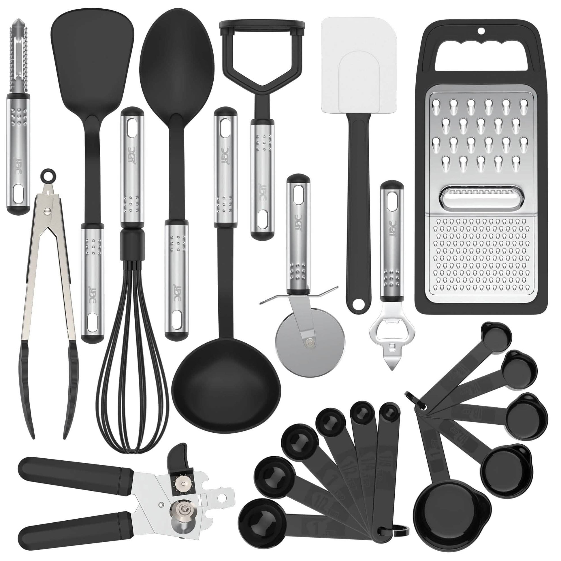 23-Piece: Lux Decor Collection Stainless Steel Nylon Cooking Utensils Set DailySale