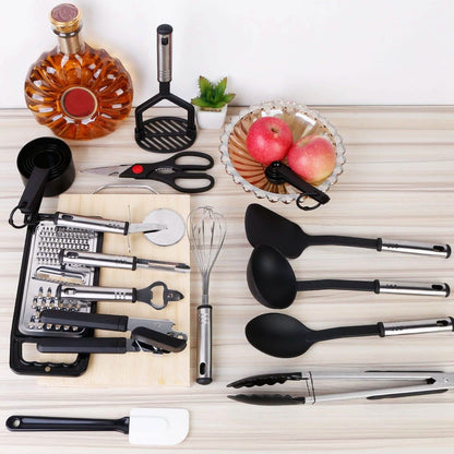 23-Piece Set: Kitchen Utensil Set Stainless Steel Nylon DailySale