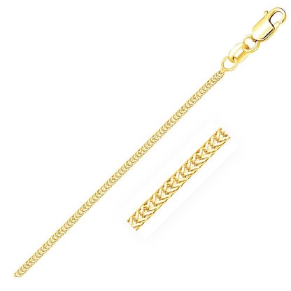 14k Yellow Gold Foxtail 1.0mm Chain Bids.com