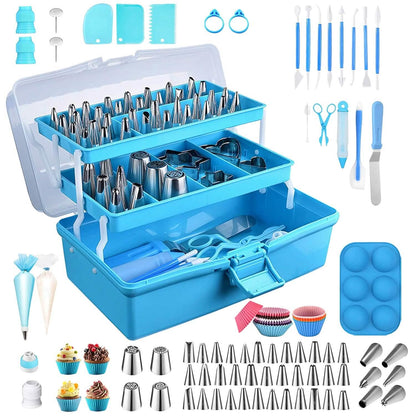 236-Pieces: Cake Decorating Kit Baking Tool with Piping Tips Couplers DailySale