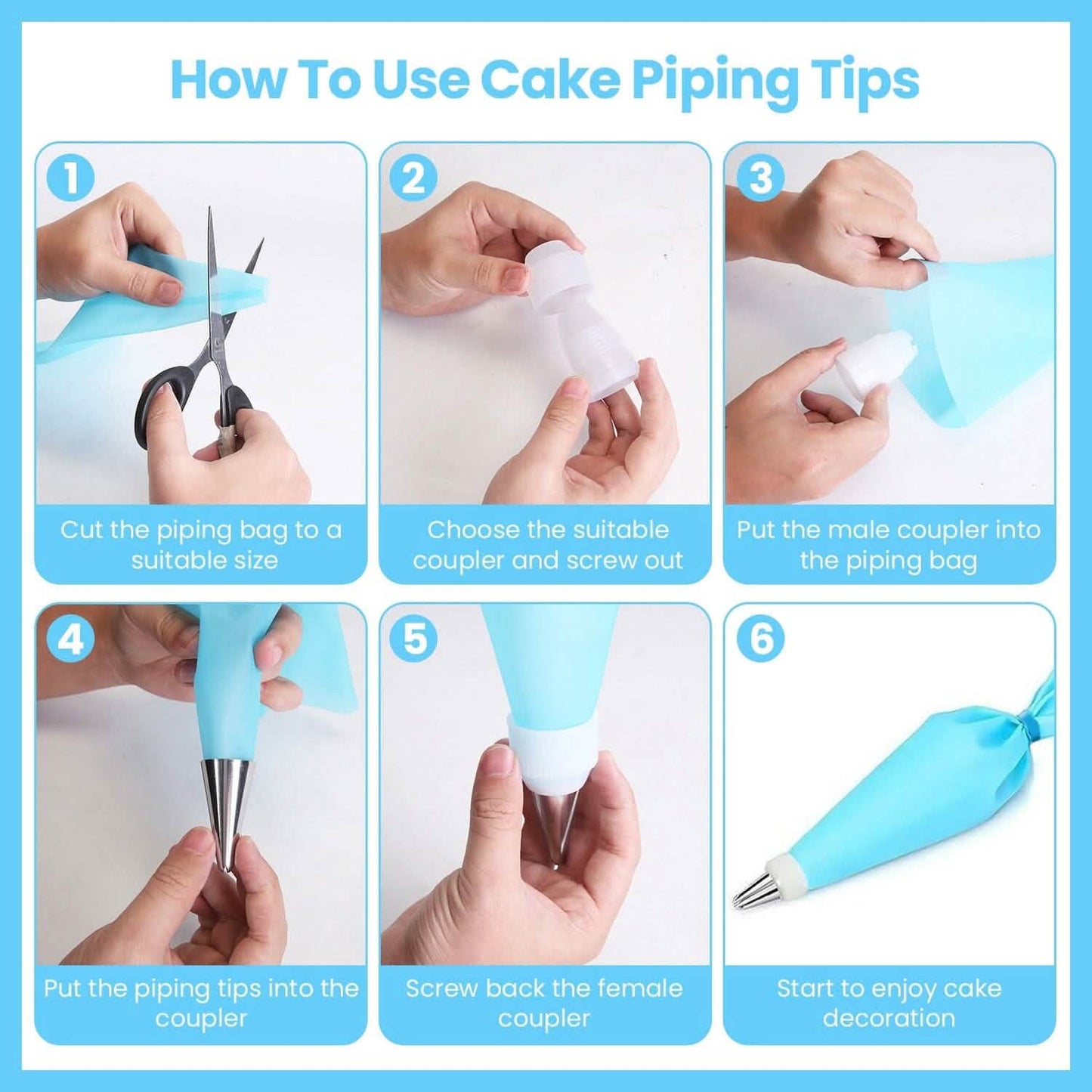 236-Pieces: Cake Decorating Kit Baking Tool with Piping Tips Couplers DailySale