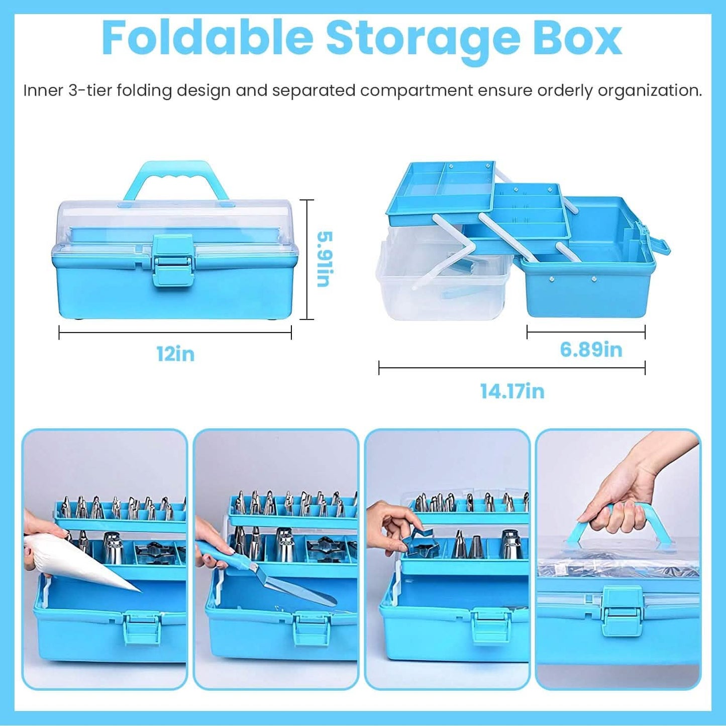 236-Pieces: Cake Decorating Kit Baking Tool with Piping Tips Couplers DailySale
