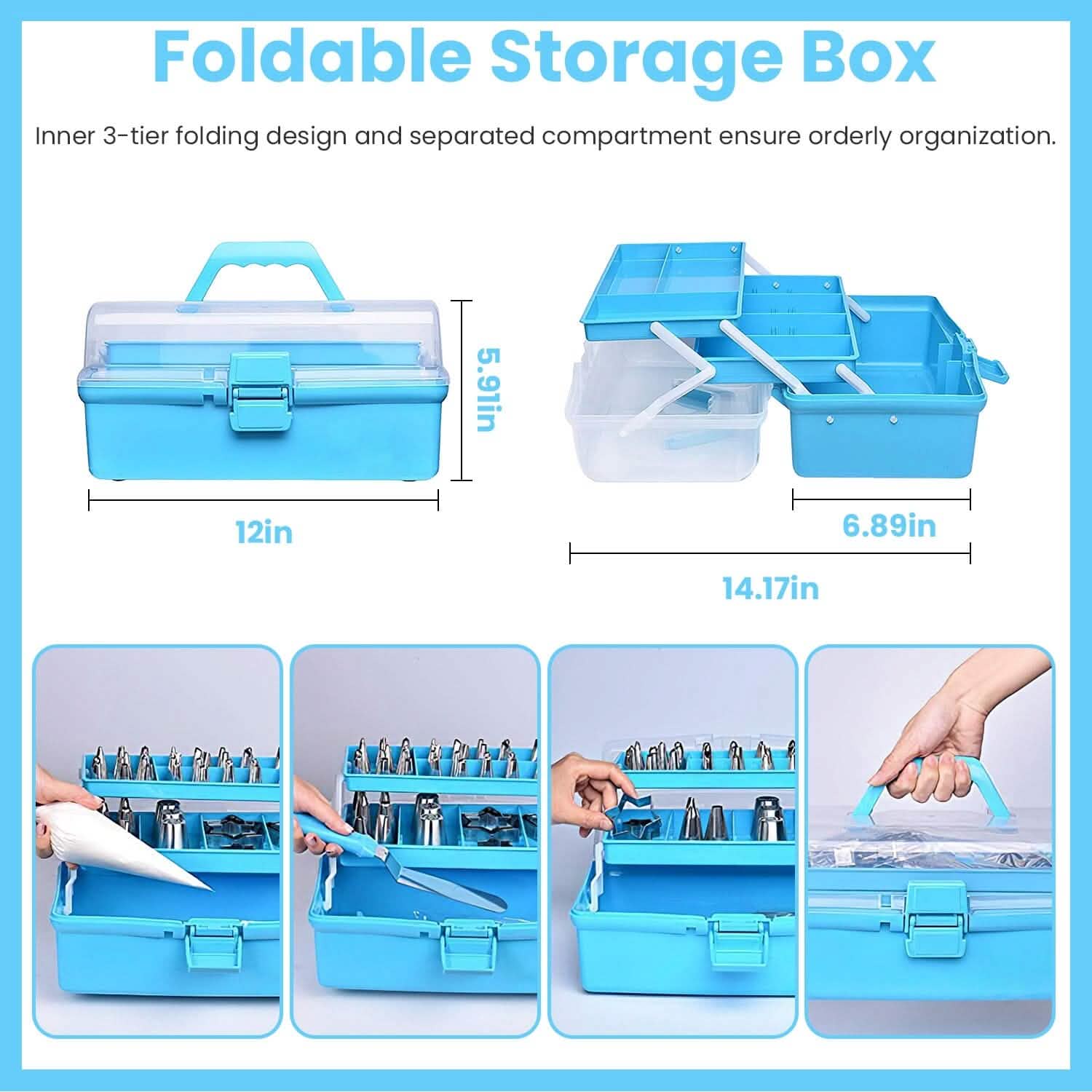 236-Pieces: Cake Decorating Kit Baking Tool with Piping Tips Couplers DailySale