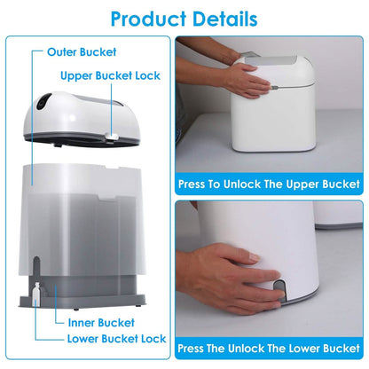 2.38 Gal/9L  Automatic Trash Can DailySale