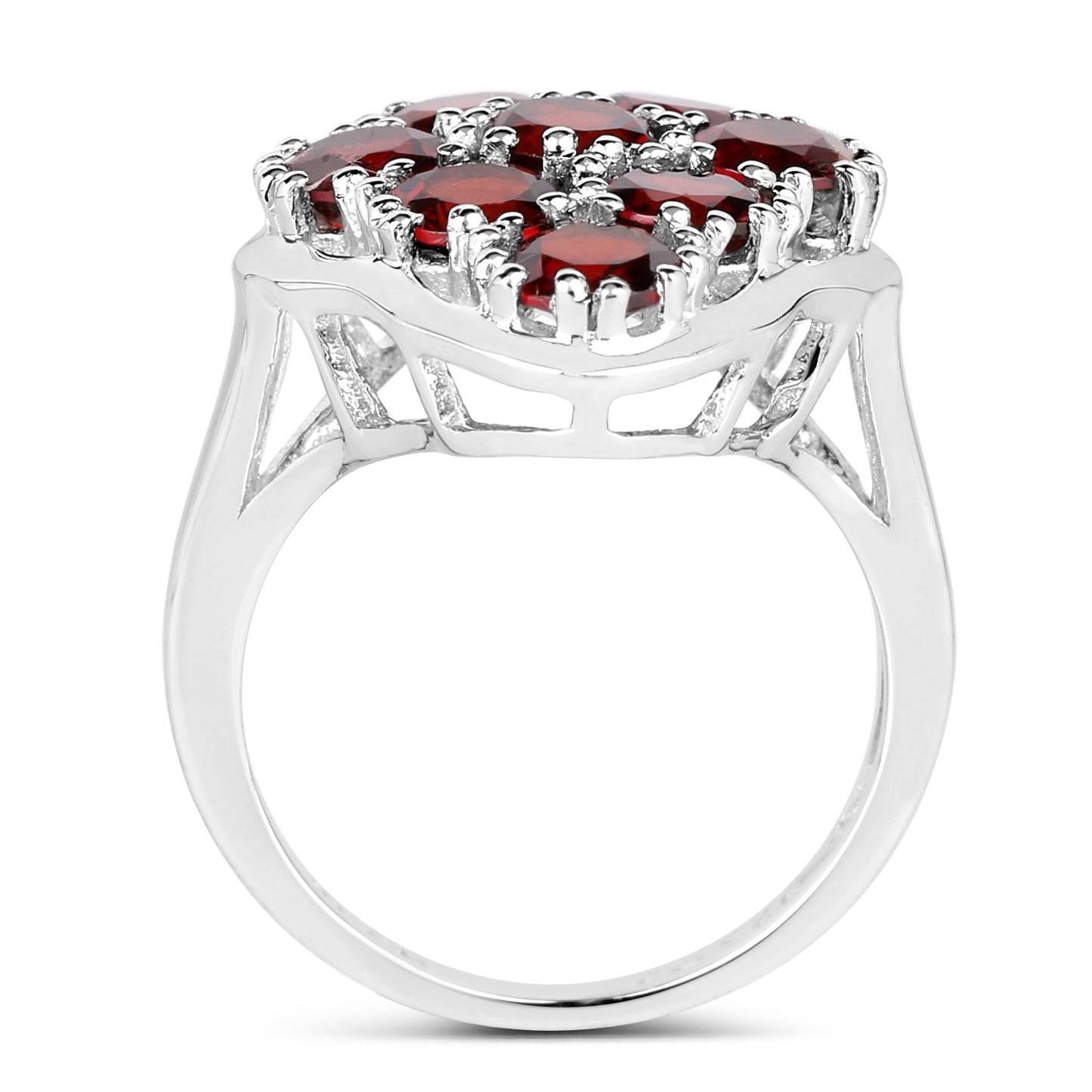5.22 Carat Genuine  Garnet .925 Sterling Silver Ring Bids.com