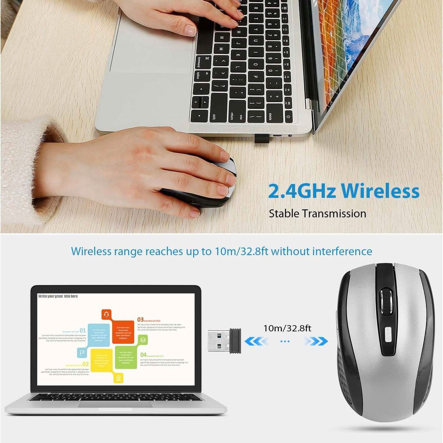 2.4 G Wireless Gaming Mouse Optical DailySale