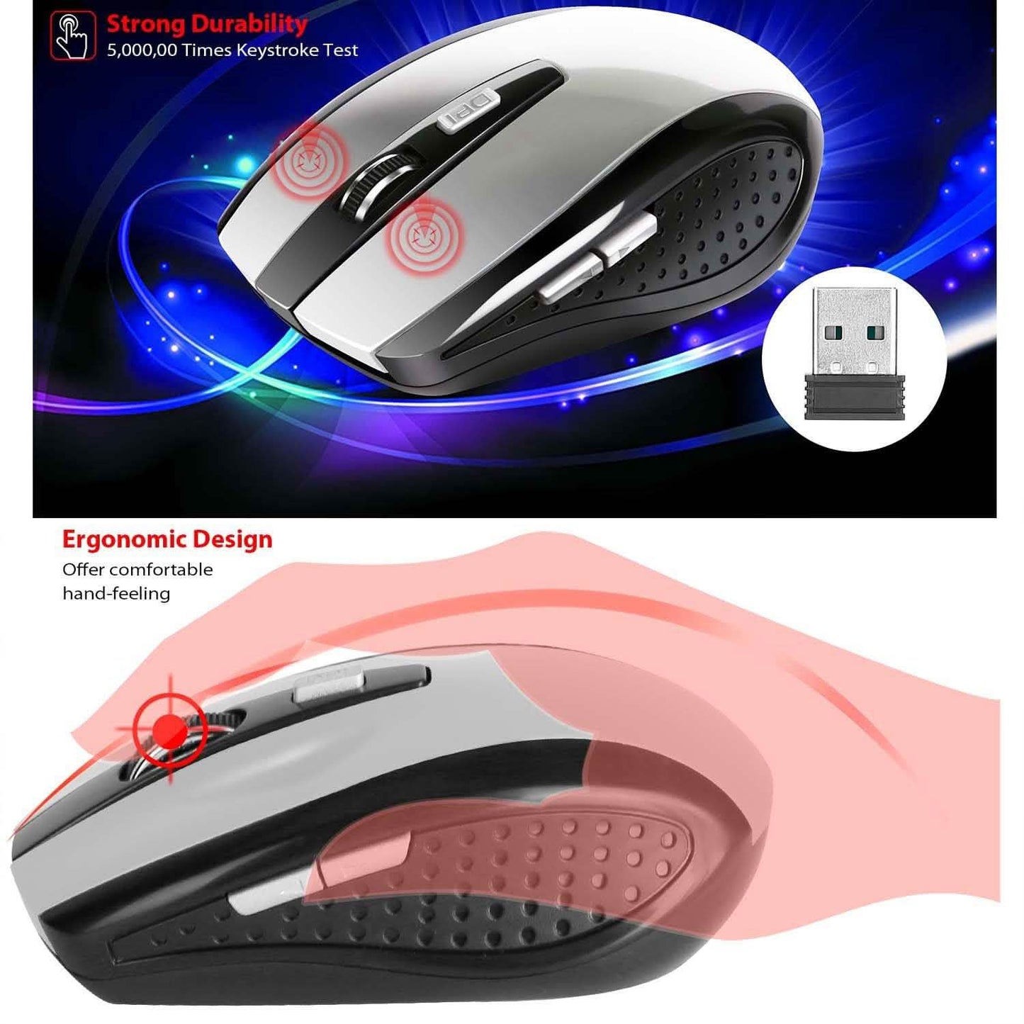 2.4 G Wireless Gaming Mouse Optical DailySale
