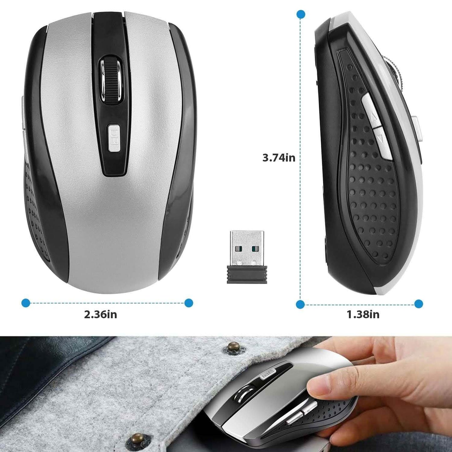 2.4 G Wireless Gaming Mouse Optical DailySale