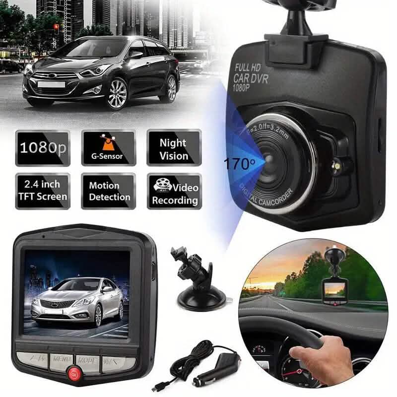 2.4-Inch Black Full HD 1080P Resolution Dashcam DailySale