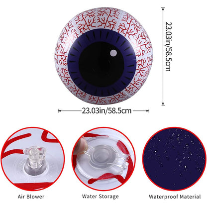 24-Inch Halloween Inflatable Ghost Eyeball Decor DailySale