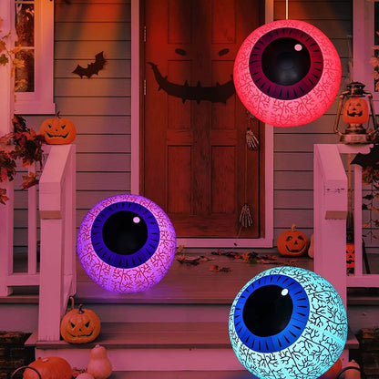 24-Inch Halloween Inflatable Ghost Eyeball Decor DailySale